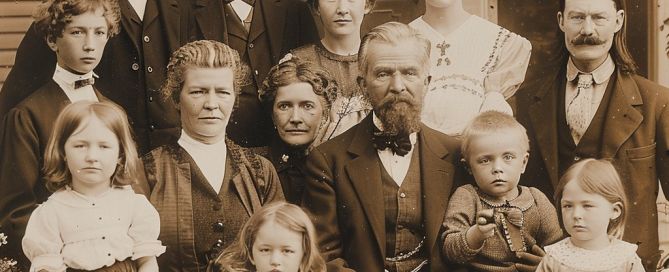 Gruppo di famiglia vintage